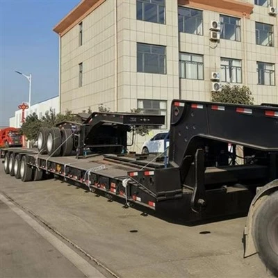 4 المحور Lowboy معقوفة مقطورة